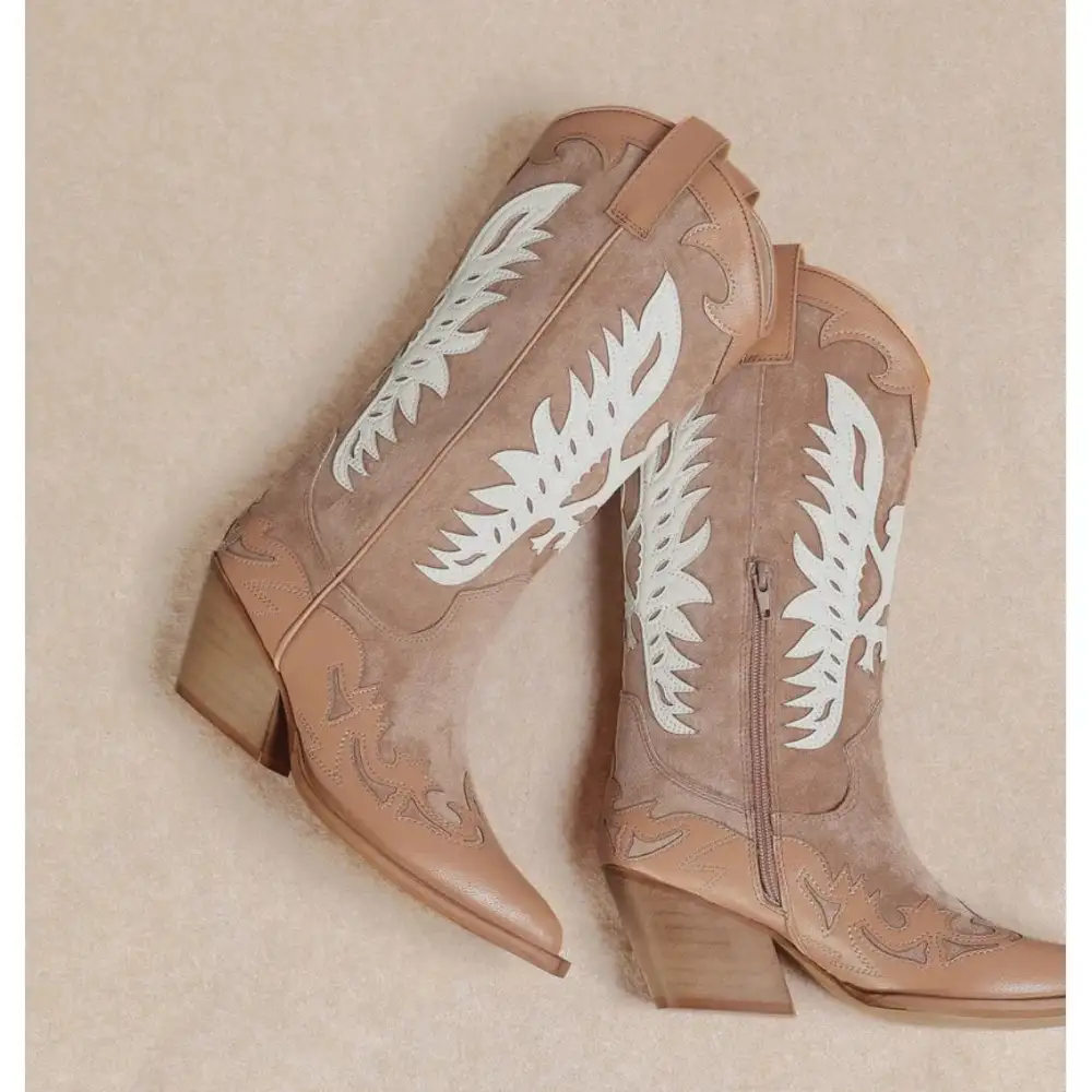 Idaly Mid-Calf Cowgirl Boots