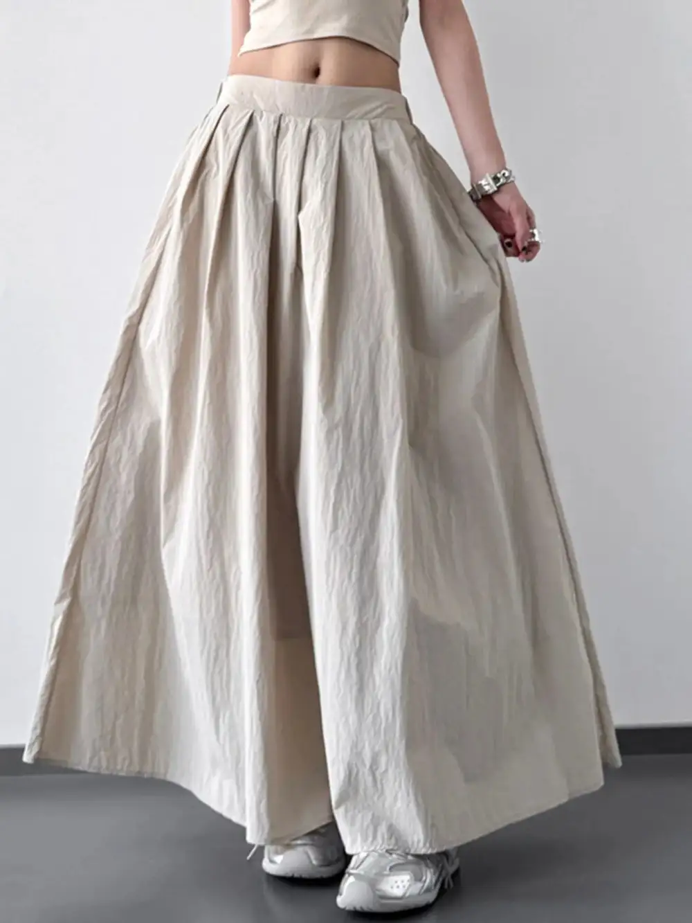 Tidy Pleated Ruched Skirt