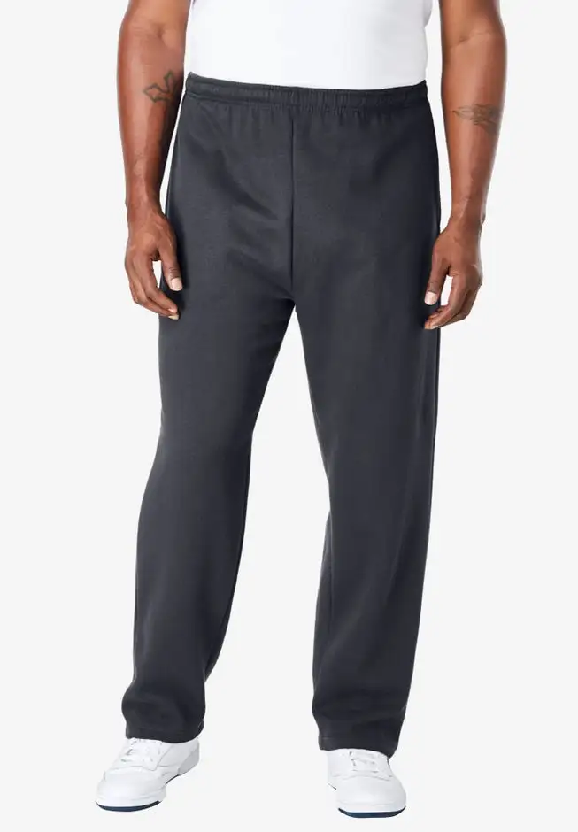 Fleece Open-Bottom Sweatpants
