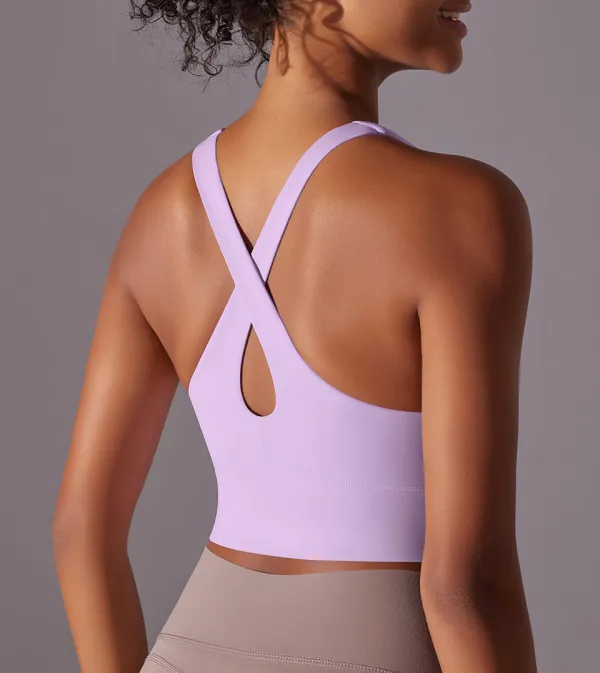Layered Cropped Active Top