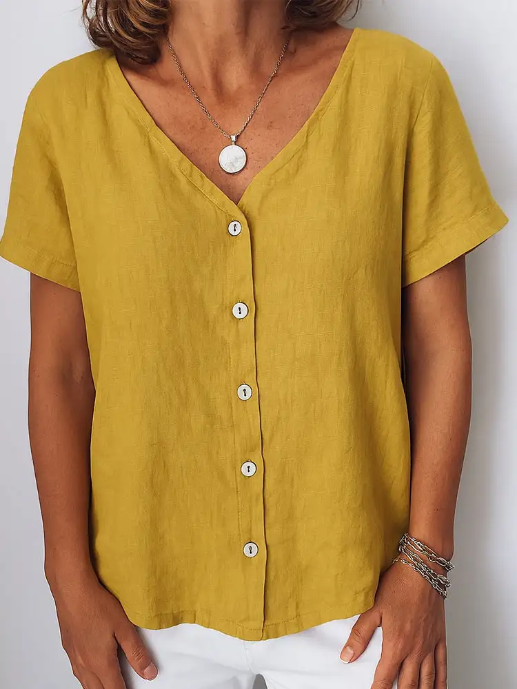 Balanced Linen Blouse