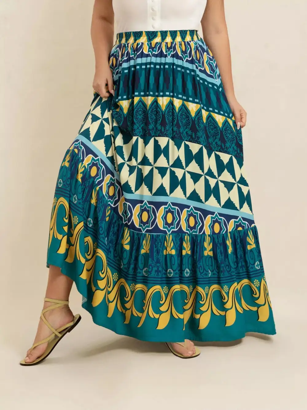 Printed Maxi Skirt