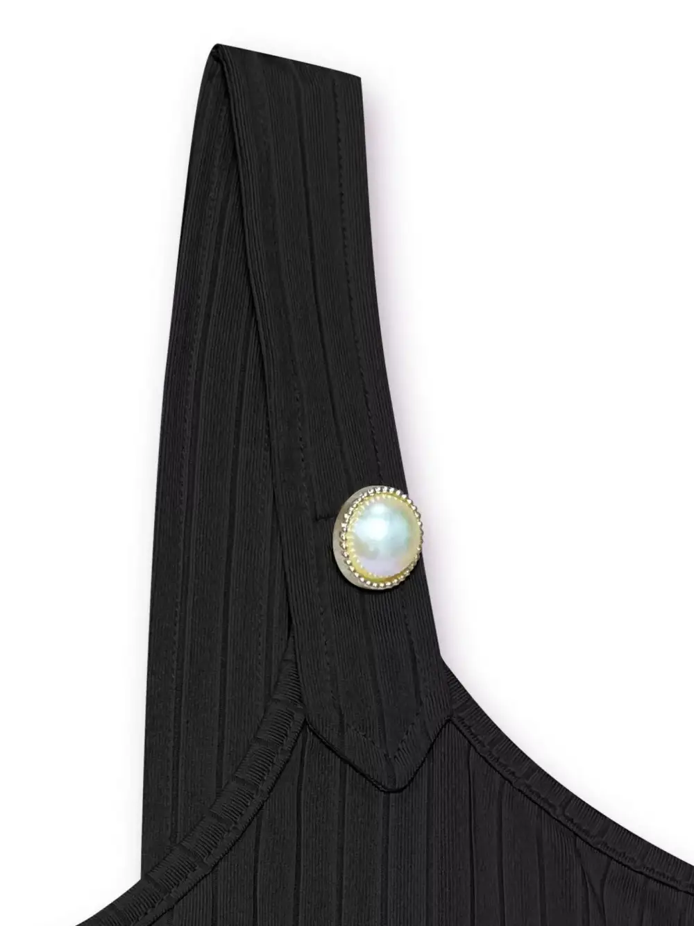 Pearl Detail Scoop Neck Tank