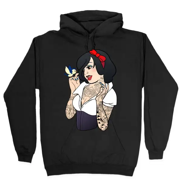 Laidback Artwork Pullover Hoodie