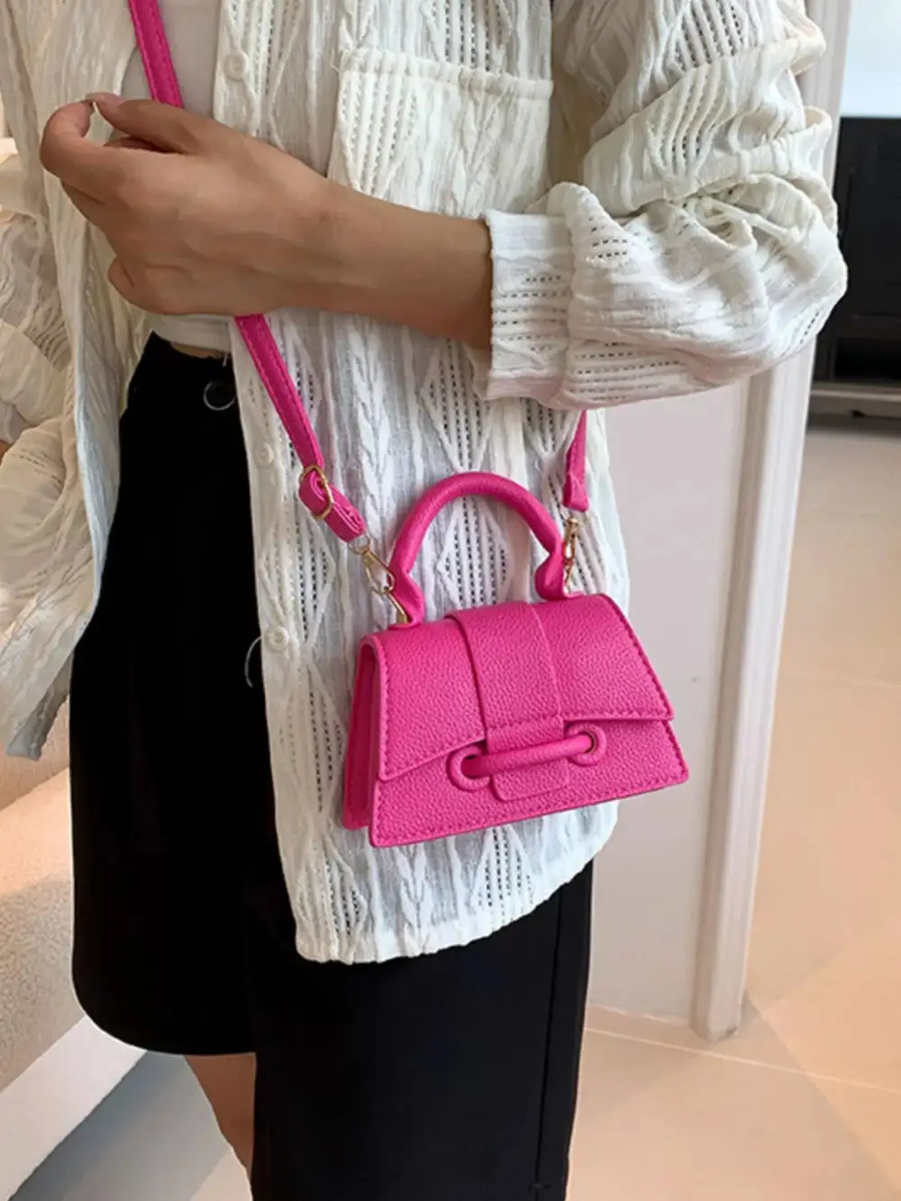 Mini Top Handle Crossbody Bag