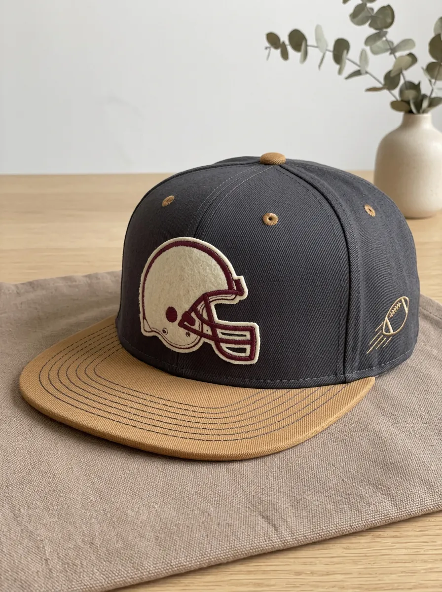 Men's Kickoff American Football Fan Helmet Embroidered Snapback Cap