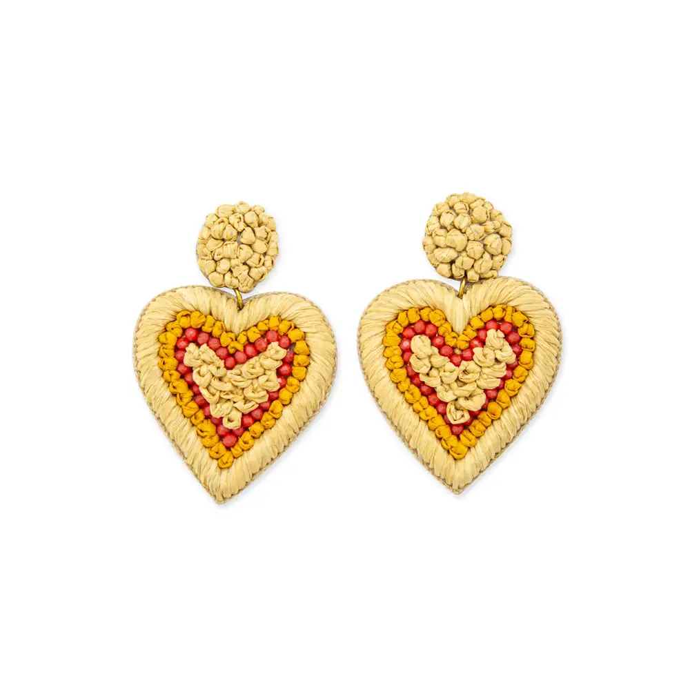 Woven Heart Earrings