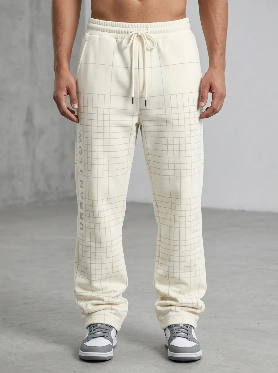Utility Sweatpants Grid Men's Sweatpants