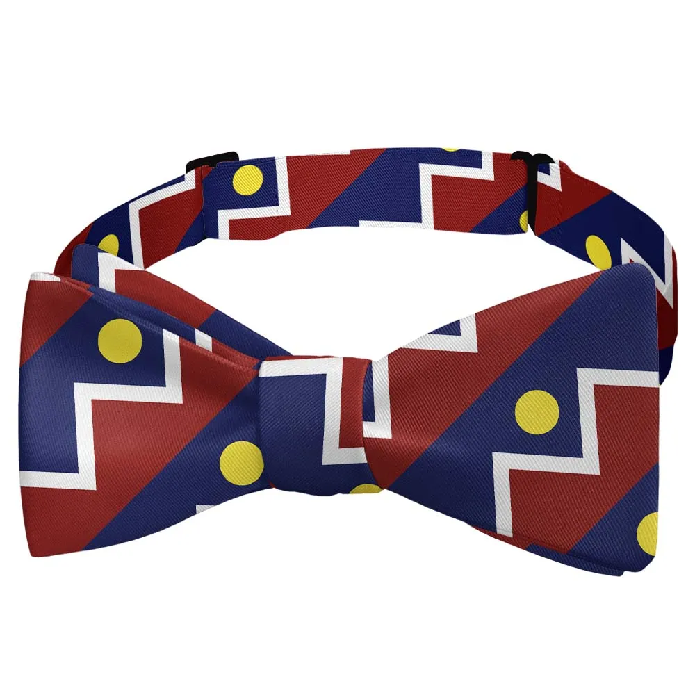 Refined Flag Motif Bow Tie