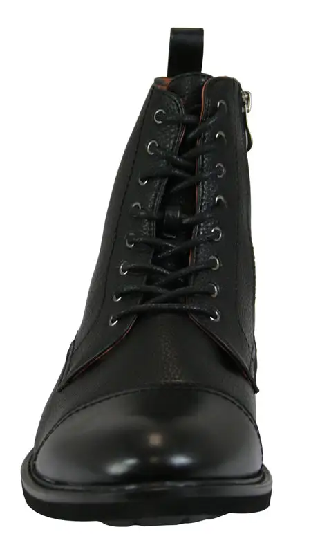 Men's Clean Profile Side Zip Faux Leather Everyday Boots