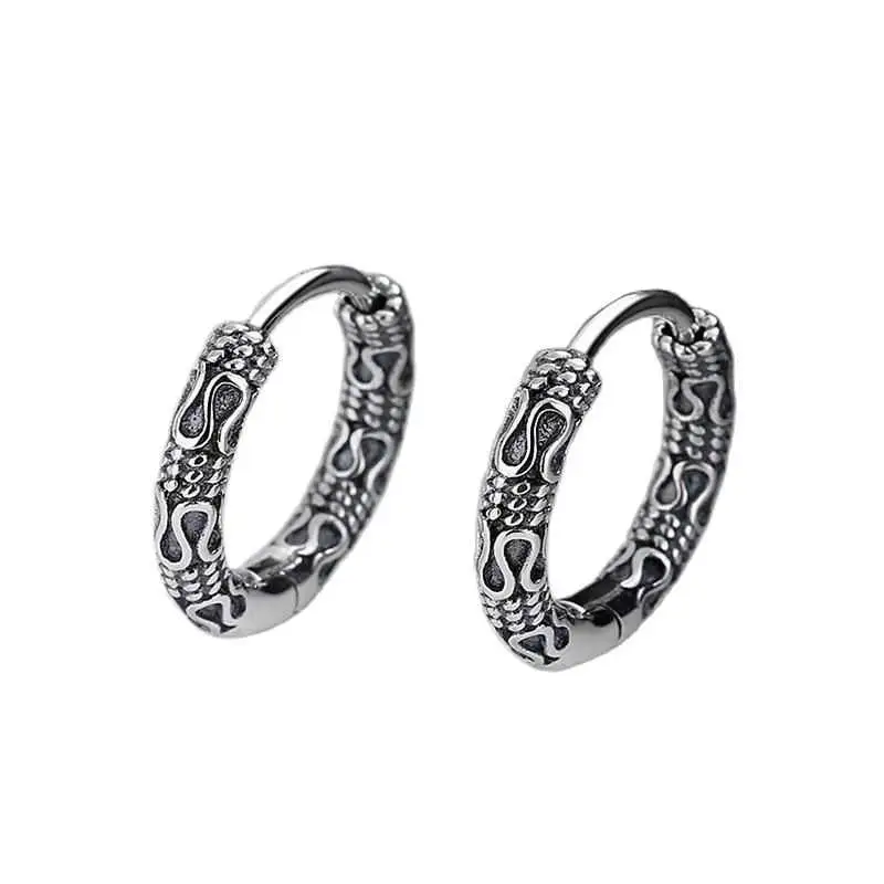 Retro Hoop Men's Earrings