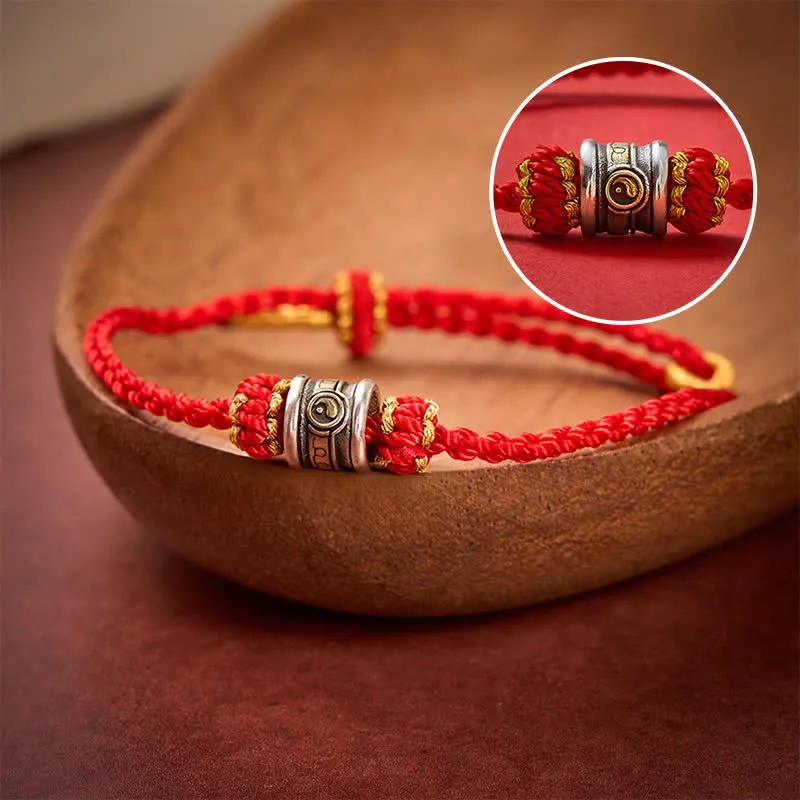 Copper Yin Yang String Bracelet