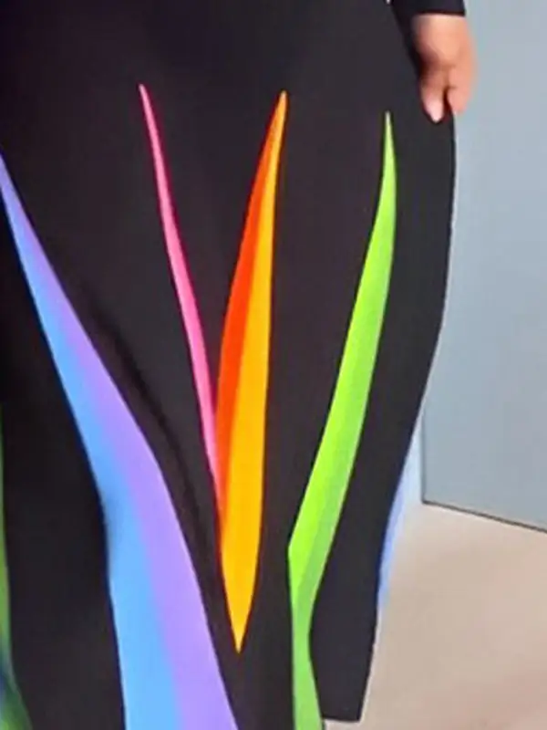 Printed Buttoned Long Maxi Dress