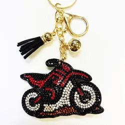 Motorcycle Charm Keychain