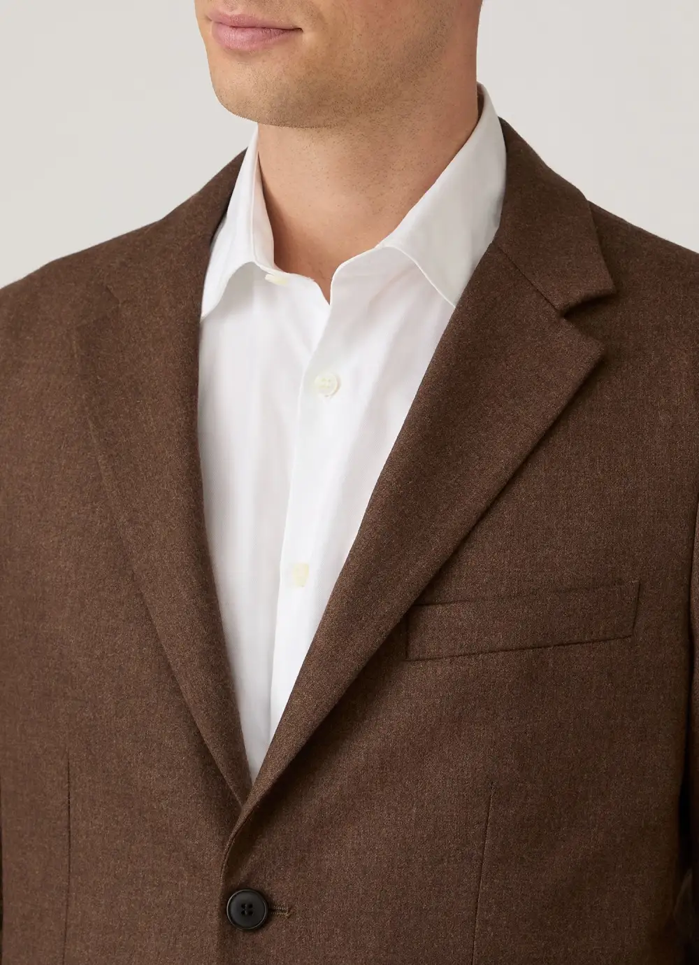 Soft Tailored Flannel Blazer