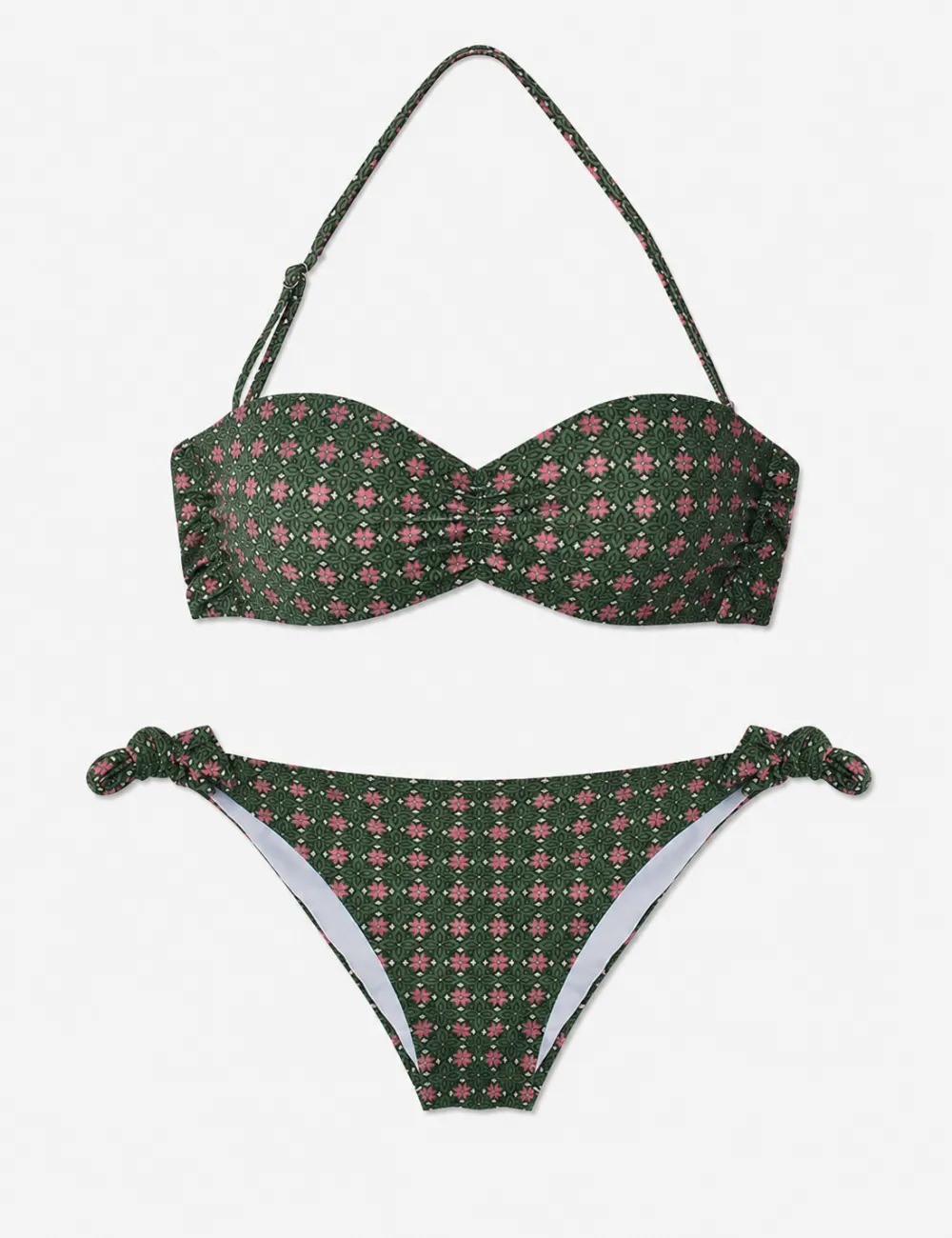 Removable Straps Bandeau Bikini Set