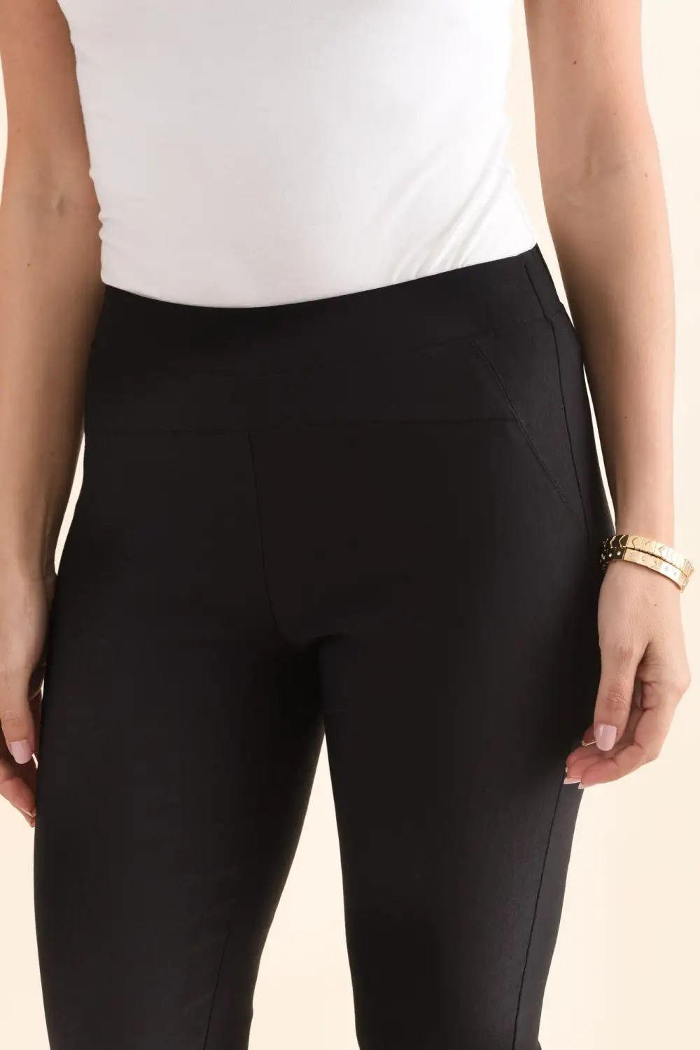 Viscose Pants With High Rise And Pull On