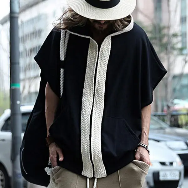 Textured Hooded Jacket
