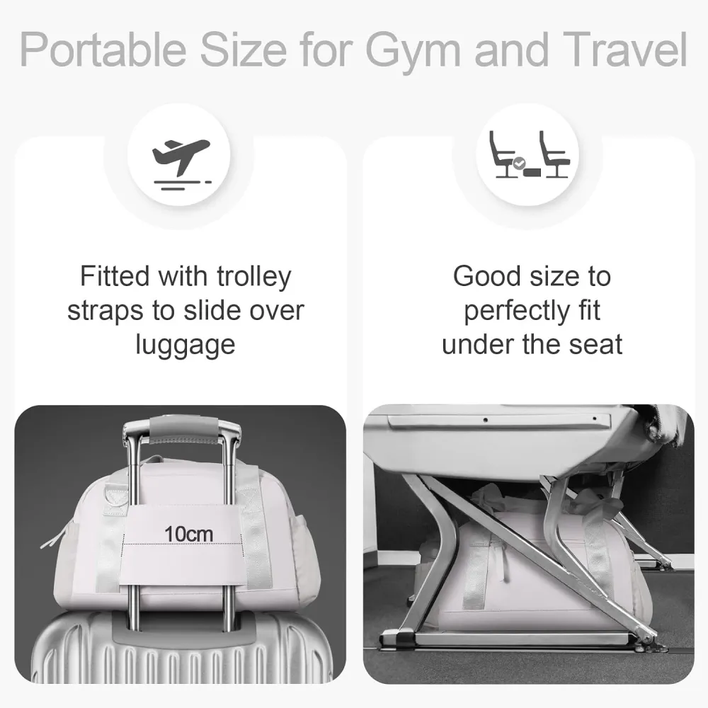 Mini Gym Bag for Women Girls Small Gym Tote Bag with Wet Compartment Waterproof Travel Duffle Bag Cute Workout Sport Bag