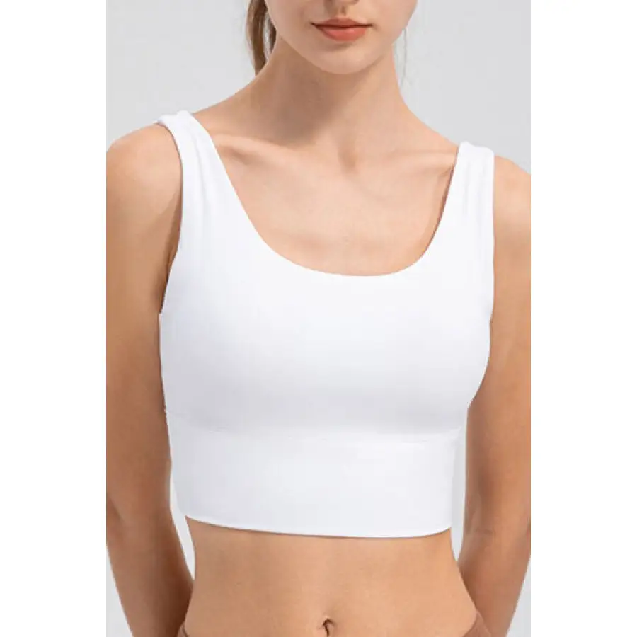 Scoop Neck Wide Strap Active Tank