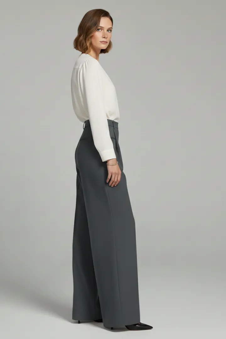  Wide Leg Casual Palazzo Pants