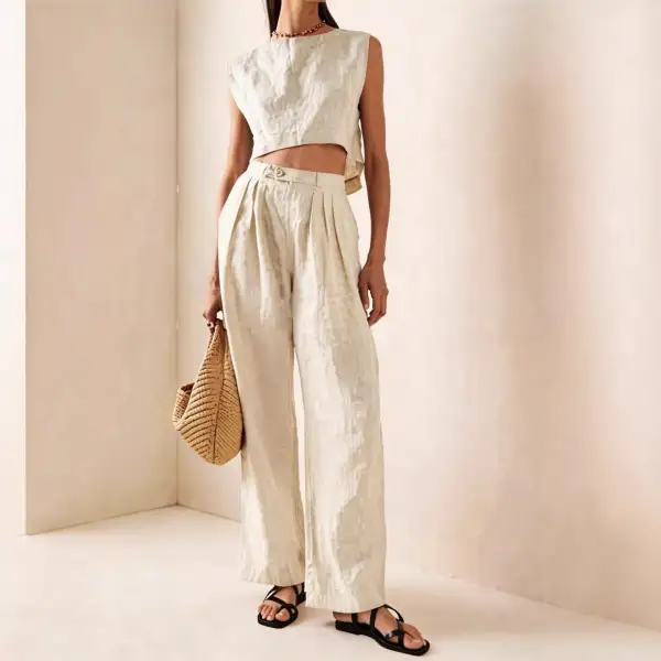 Wide-Leg Women's Matching Set