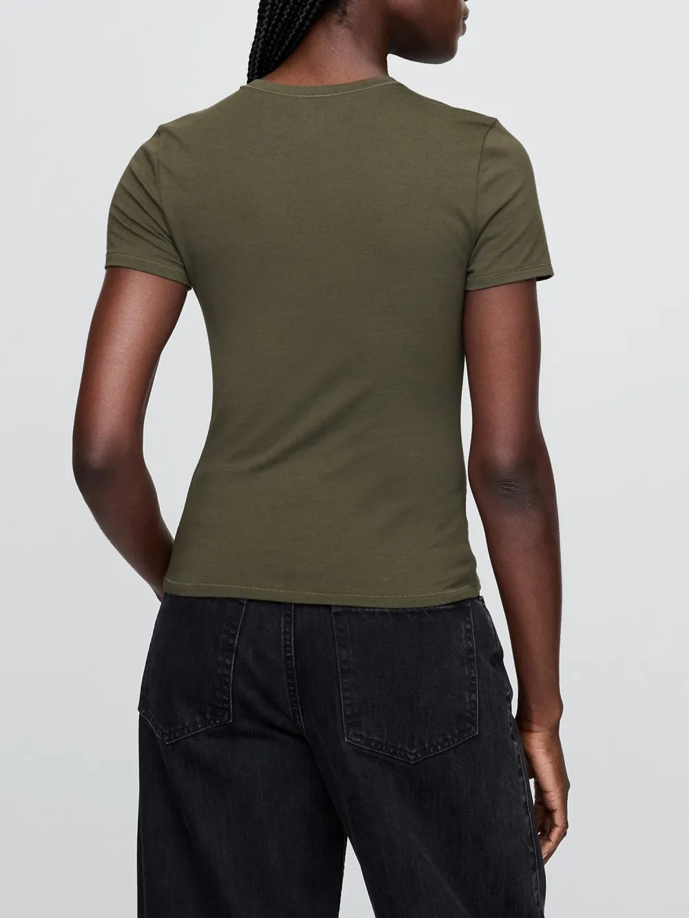 Round Neck Short Sleeved T-Shirt