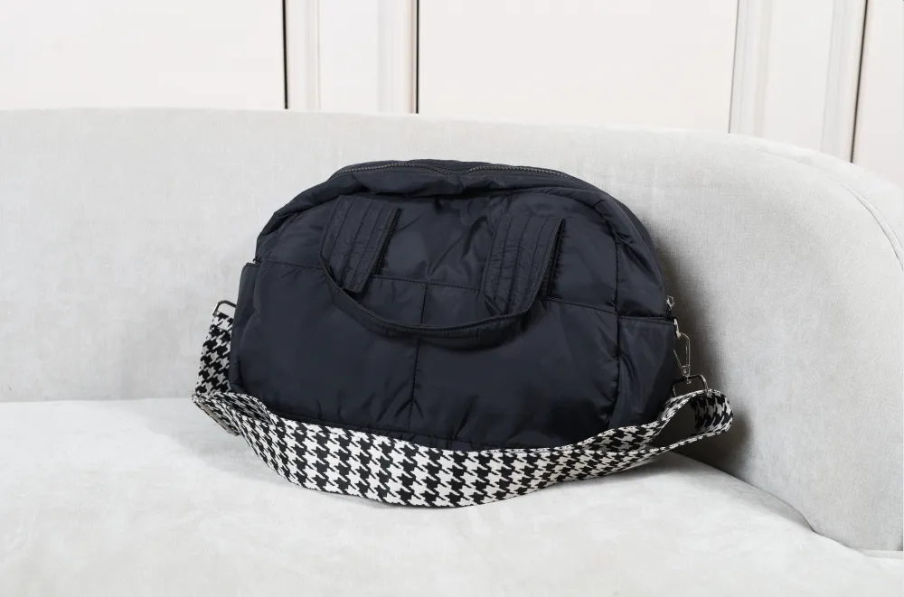 Fluffy Duffle Bag with Strap (Small)