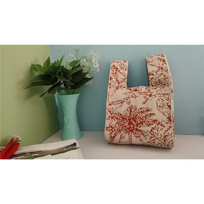 Compact Knit Casual Crossbody Bag