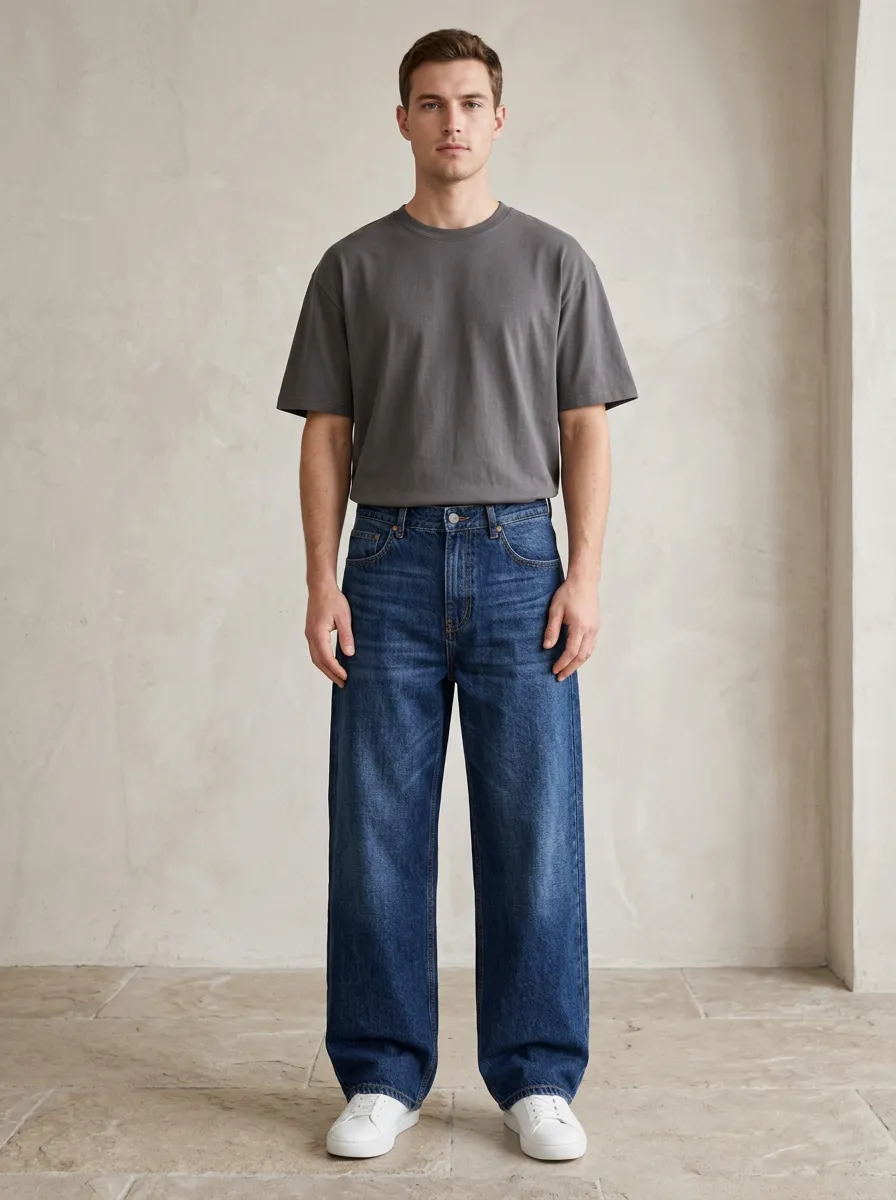 Classic Style Straight Fit Relaxed Fit Men's Relaxed Denim Jeans