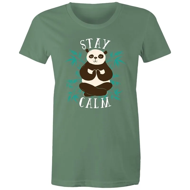 Yoga Stay Calm Panda T-Shirt