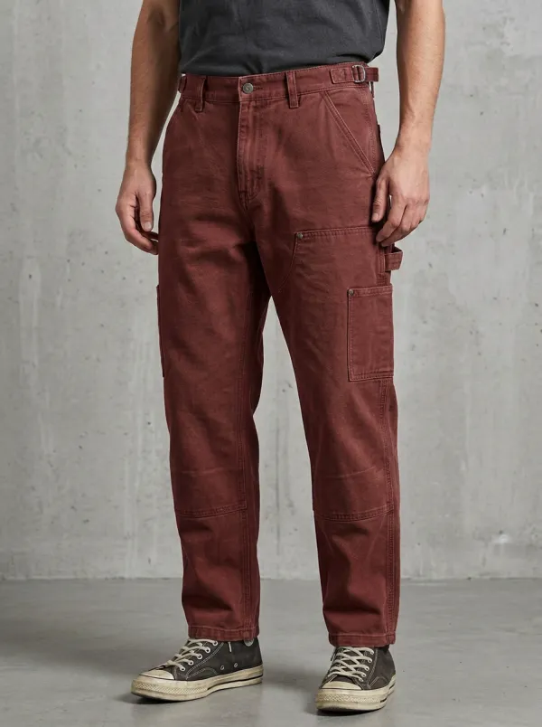 Men's Relaxed Canvas Utility Cargo Pants