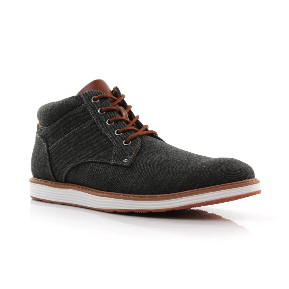Faux-Suede Suede Lace-Up Chukka Boots