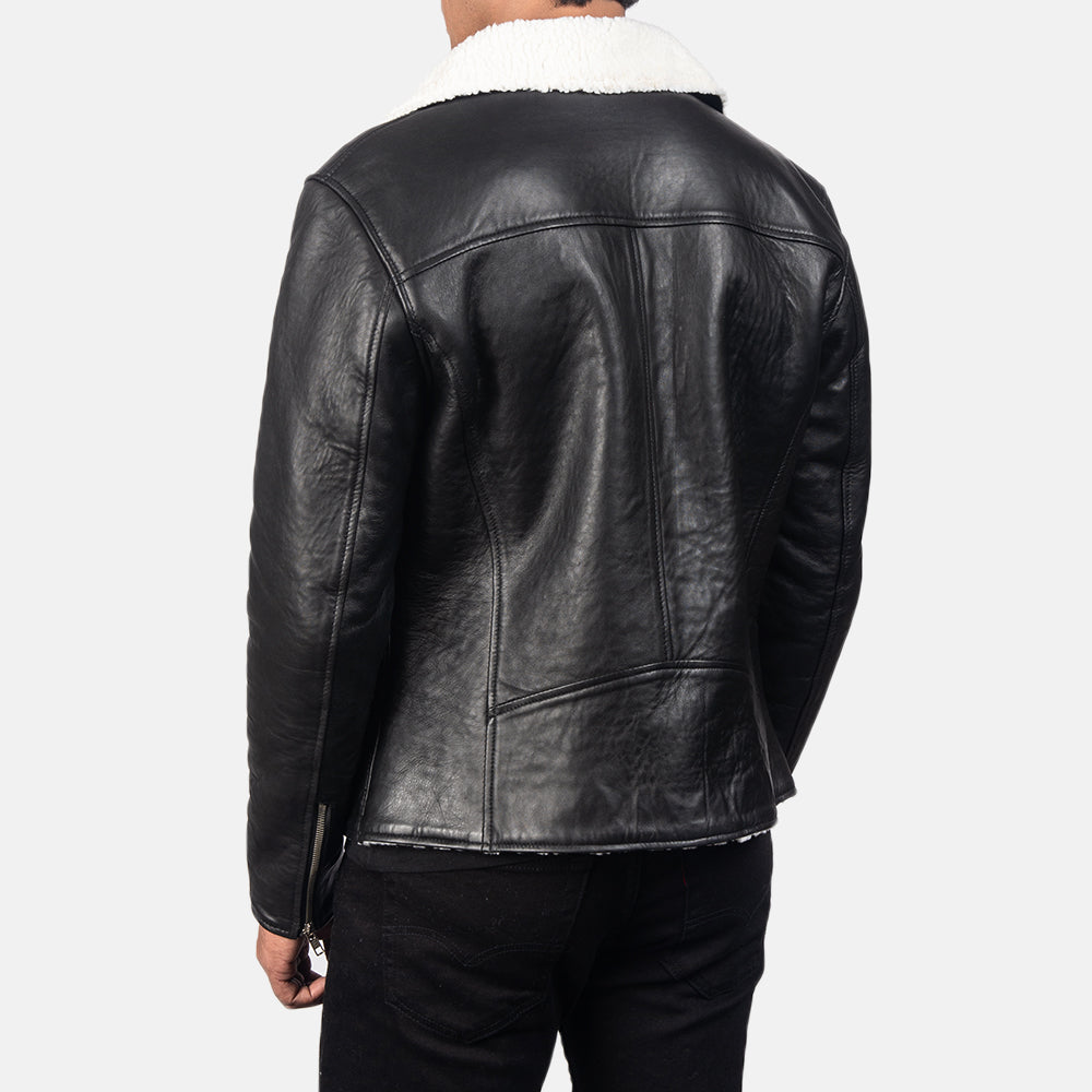 Men's Leather Shearling Jacket
