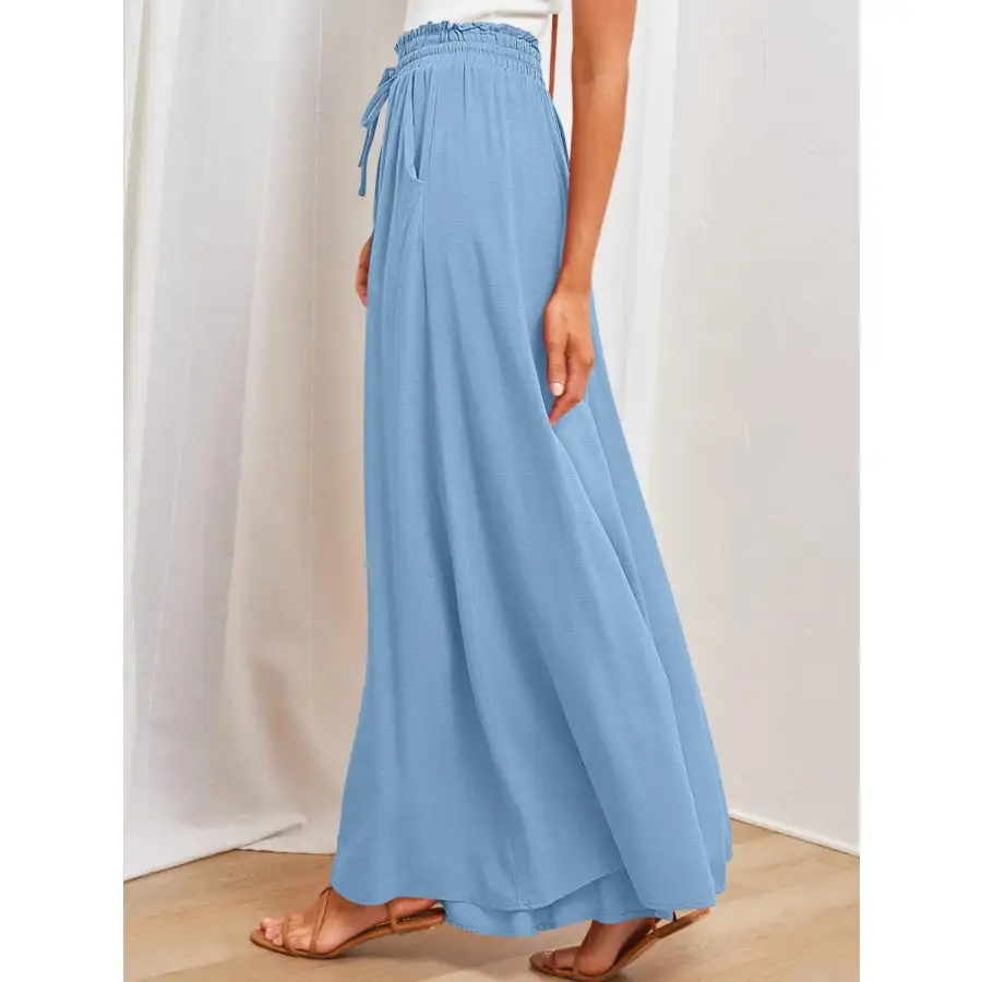 Casual Wide Leg Pants with Pockets