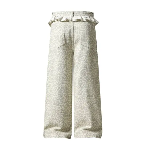 Relaxed Rhinestone Detail Denim Jeans