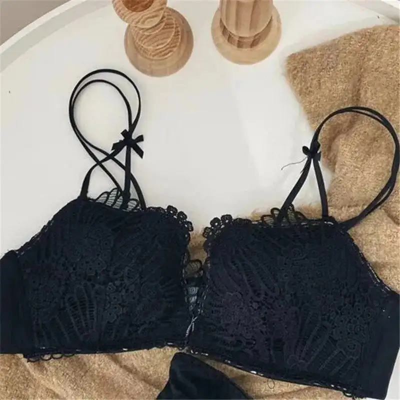 Full-Coverage Seamless Lace Bralette