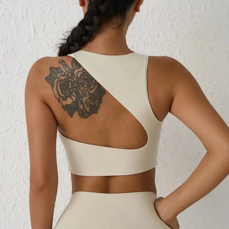 Sports Bra with Asymmetric Back