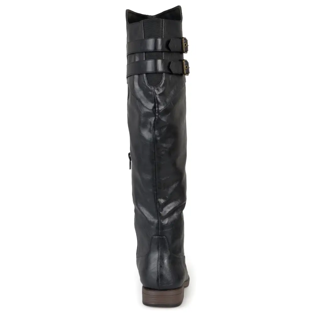 Double Strap Knee High Riding Boots