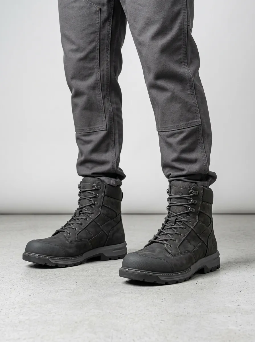 Men's Textured Tactical Work Boots