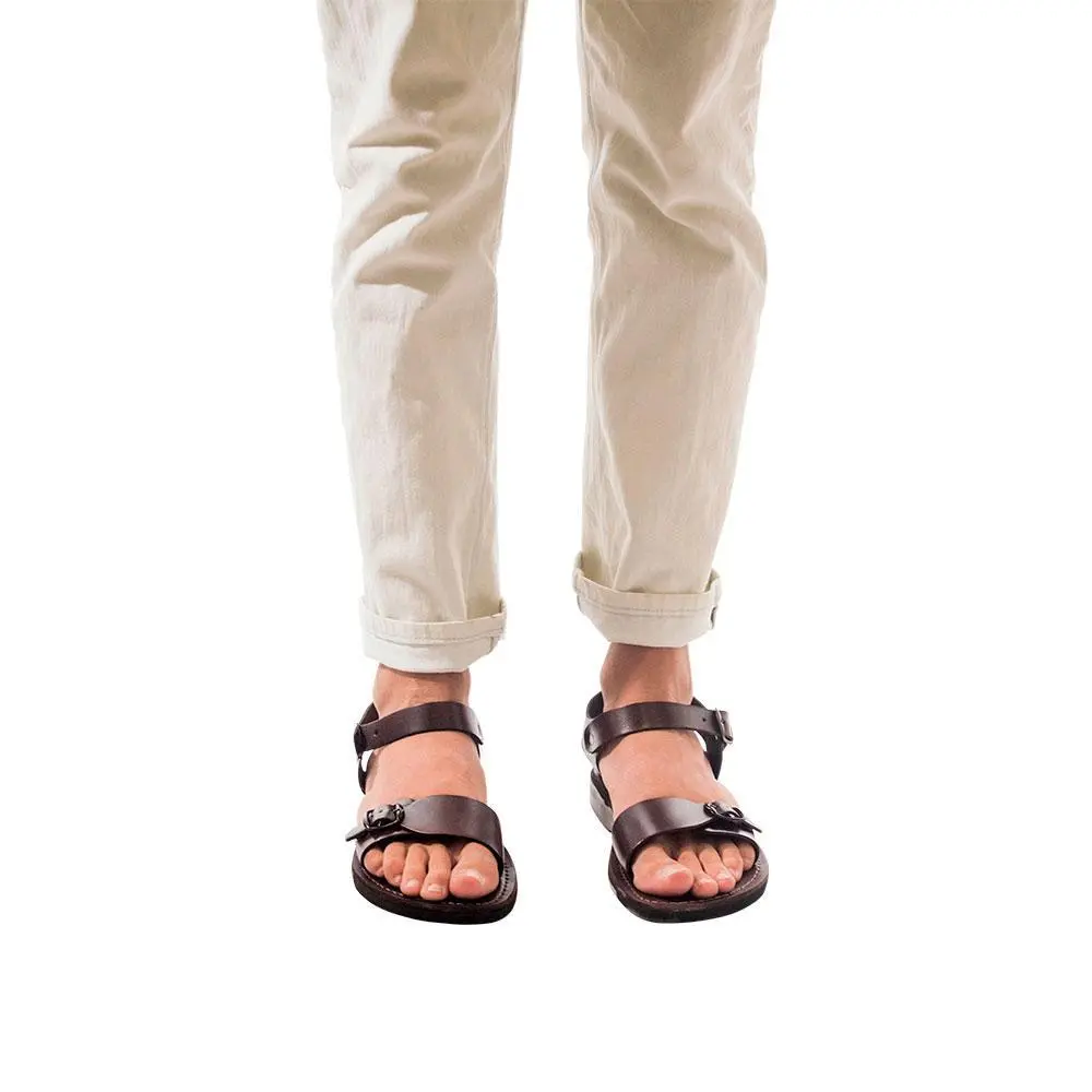 Leather Adjustable Buckle Sandals