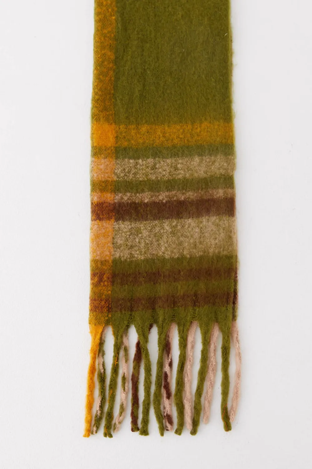 Green Rainier Plaid Scarf