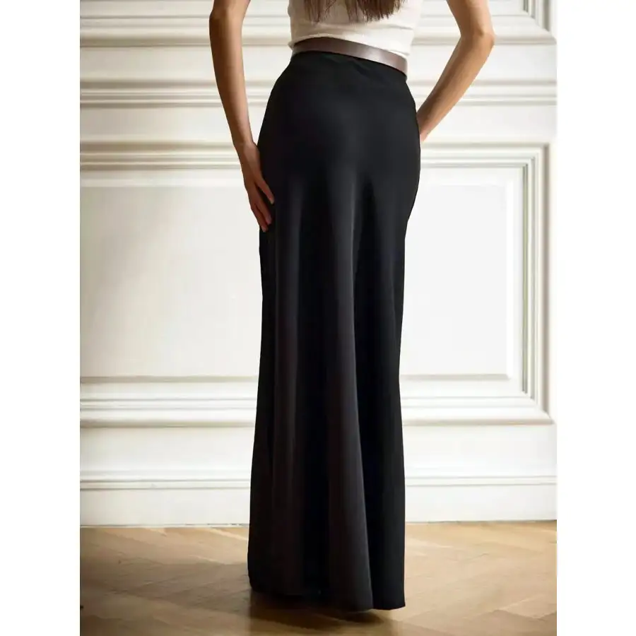 Classic High Waisted Maxi Skirt