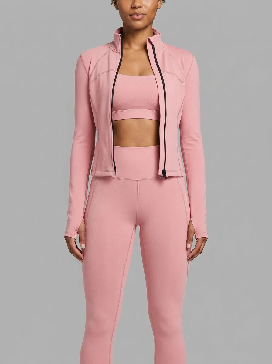 Streetwear Sport Look Women's Three Piece Activewear Set