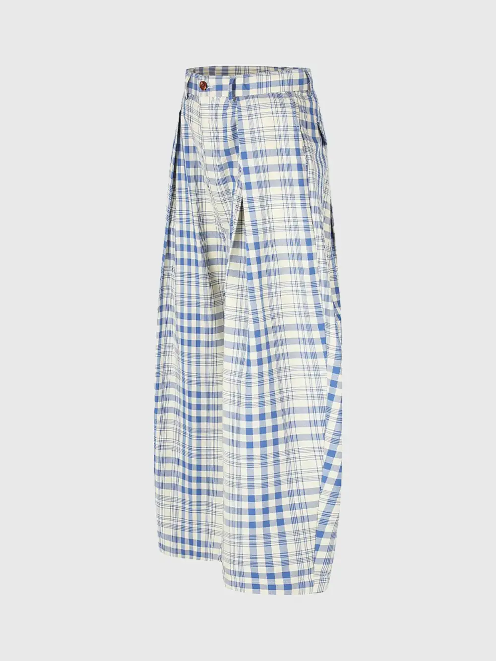 Utility-Inspired Plaid Pants