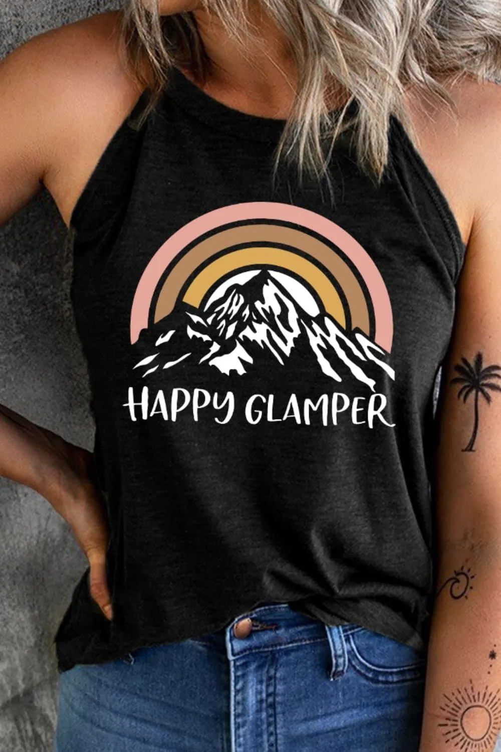 Happy Glamper Graphic Tank Top
