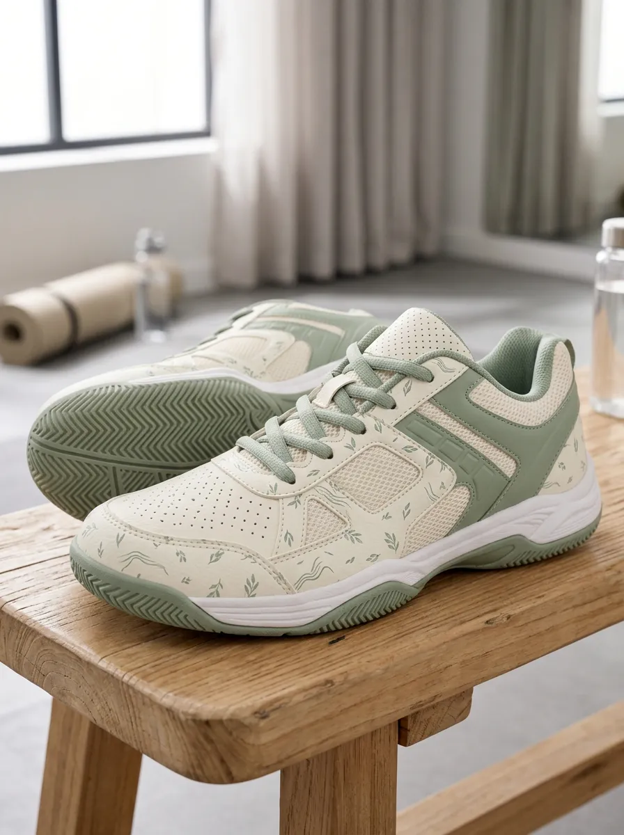 Women's Motion Botanical Leaf Printed Athletic Sneakers