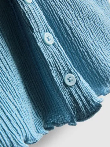 7-15yrs | Crinkle Textured Blouse