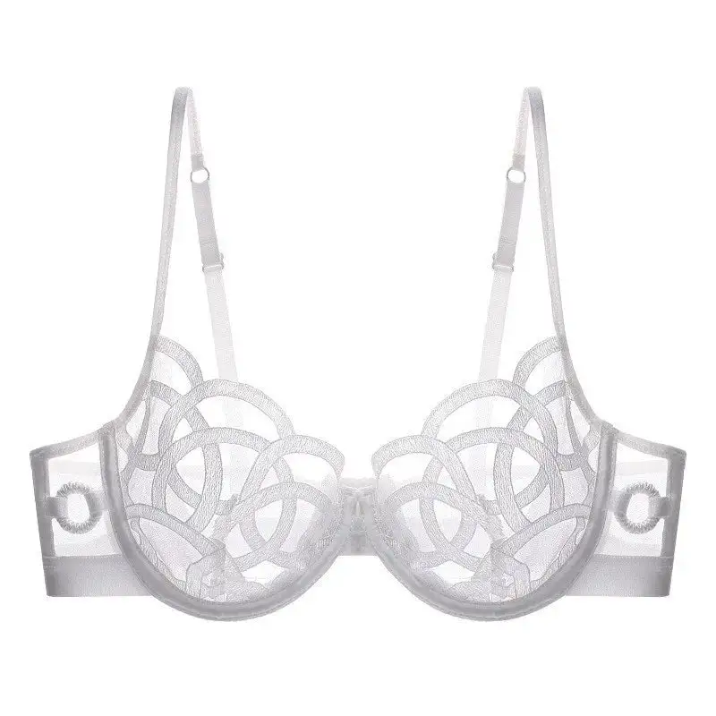 Sheer Mesh Bra with Adjustable Straps