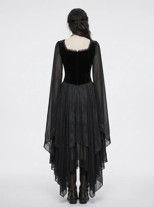 Midnight Moon Vine Alternative Look Women's Gothic Dress